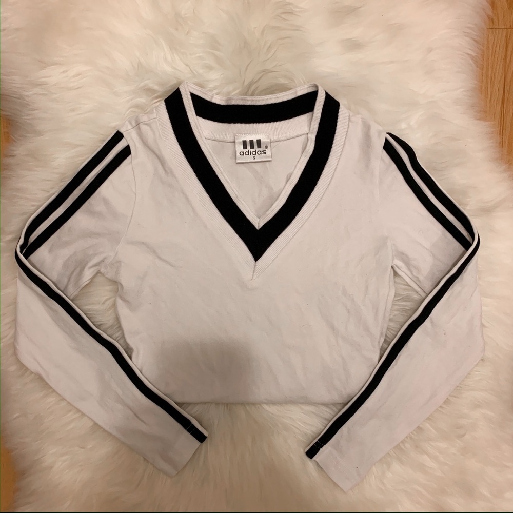 Vintage white adidas originals long sleeve